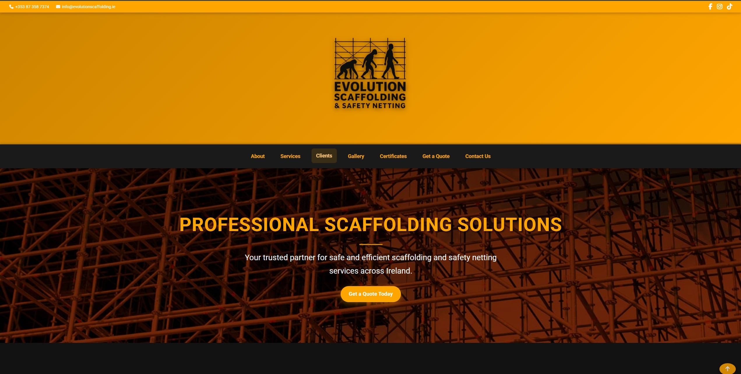 Evolution Scaffolding Platform Preview