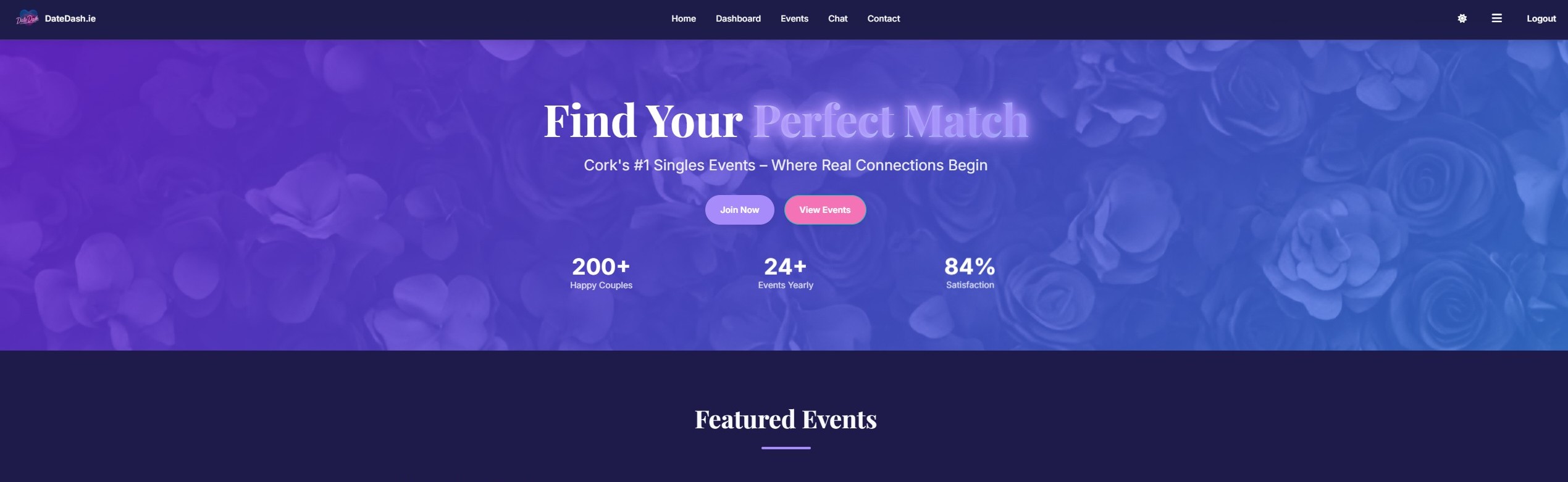 DateDash.ie Live Platform Preview